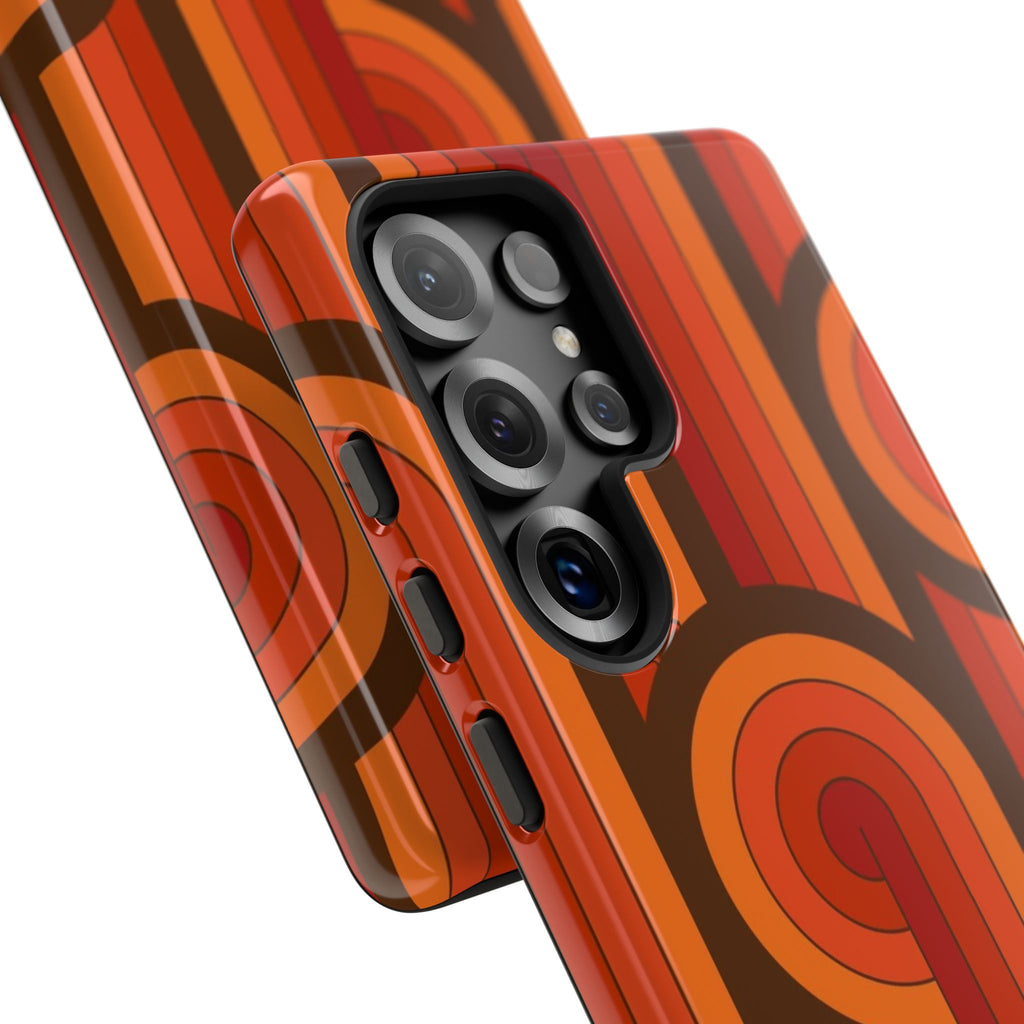 60's Wallpaper - Orange/Brown