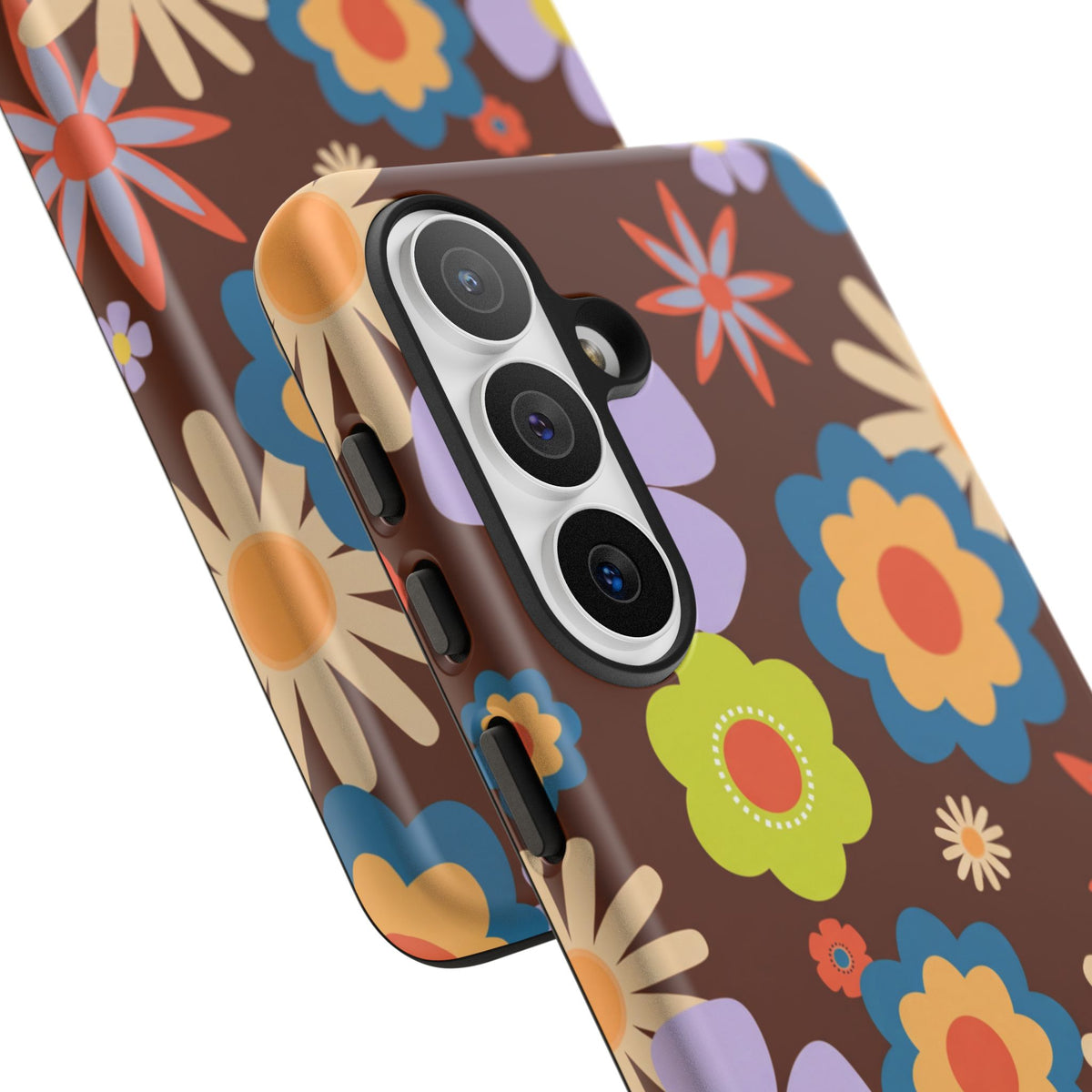 Flowers - Brown/Blue