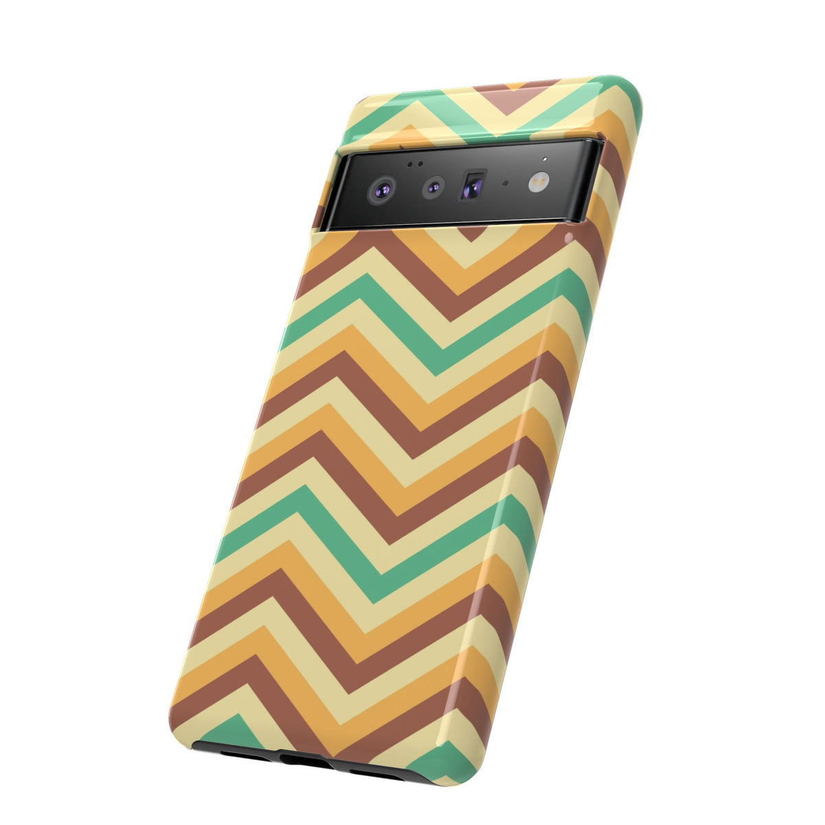 Zig Zags - Brown/Green