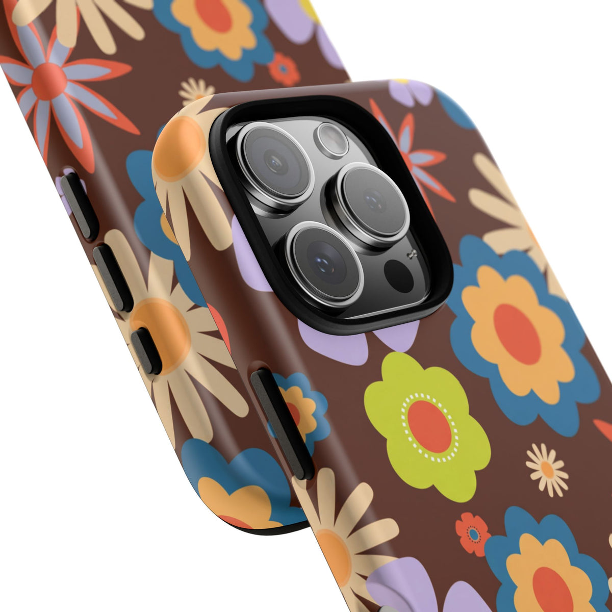 Flowers - Brown/Blue