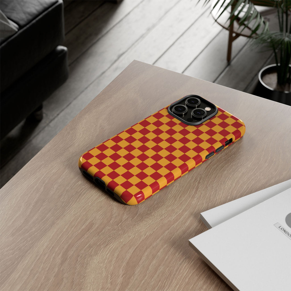 Checked - Red/Yellow