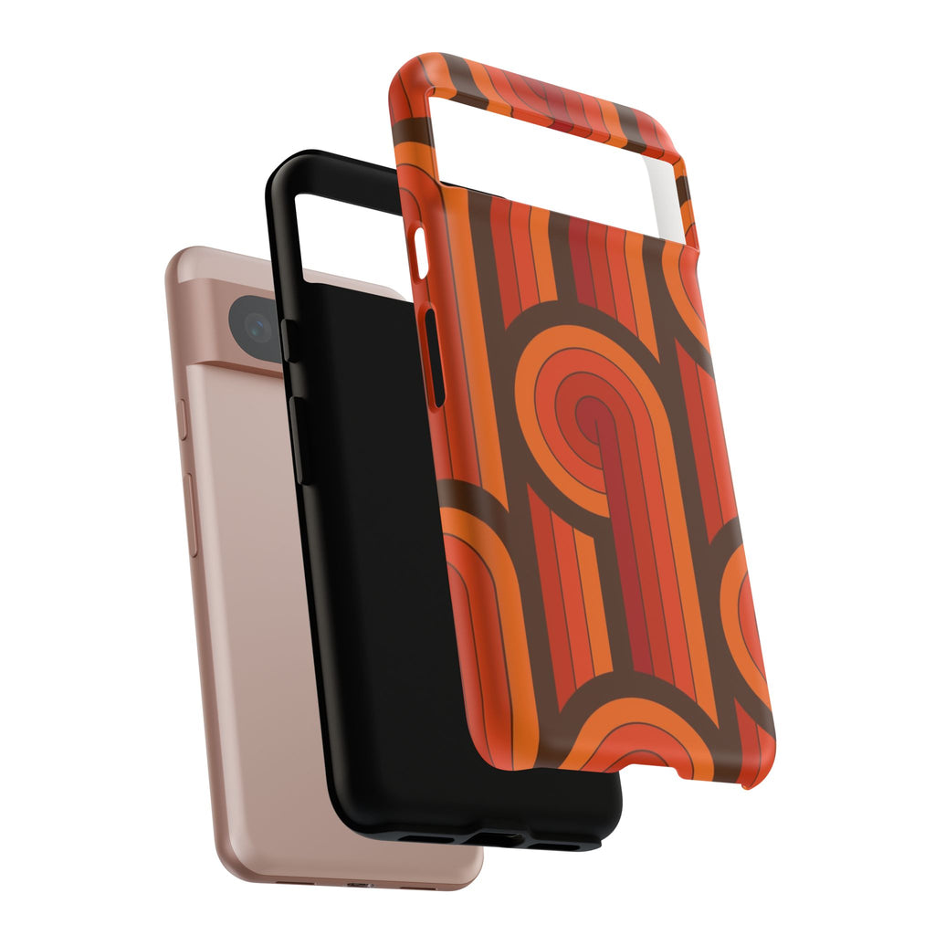 60's Wallpaper - Orange/Brown