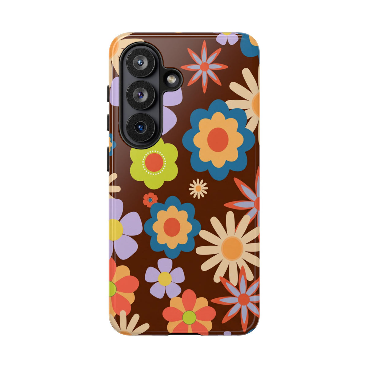 Flowers - Brown/Blue