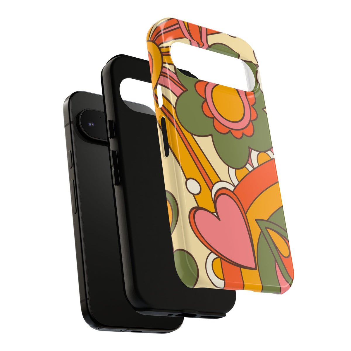 60's Wallpaper - Pink/Green