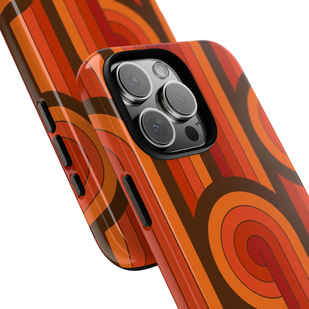 60's Wallpaper - Orange/Brown