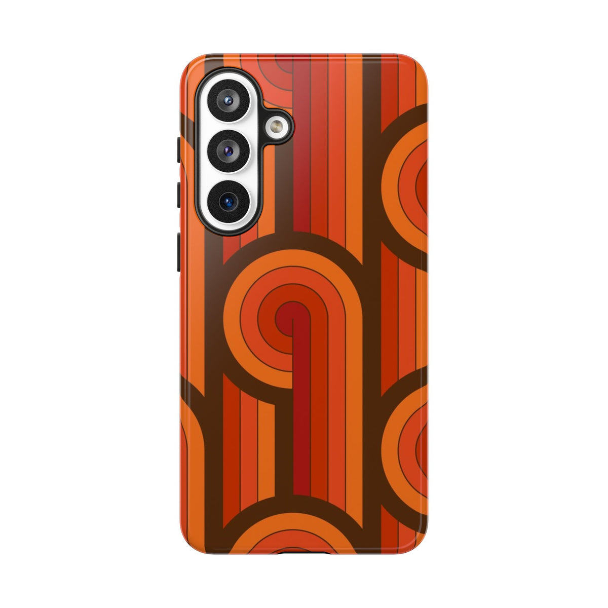 60's Wallpaper - Orange/Brown