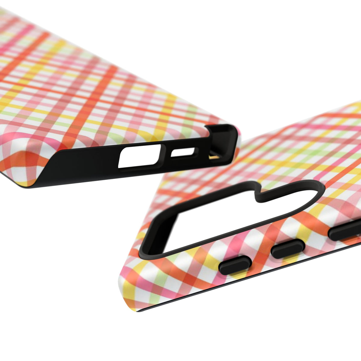 Checked Stripes - Pink/Red/Yellow