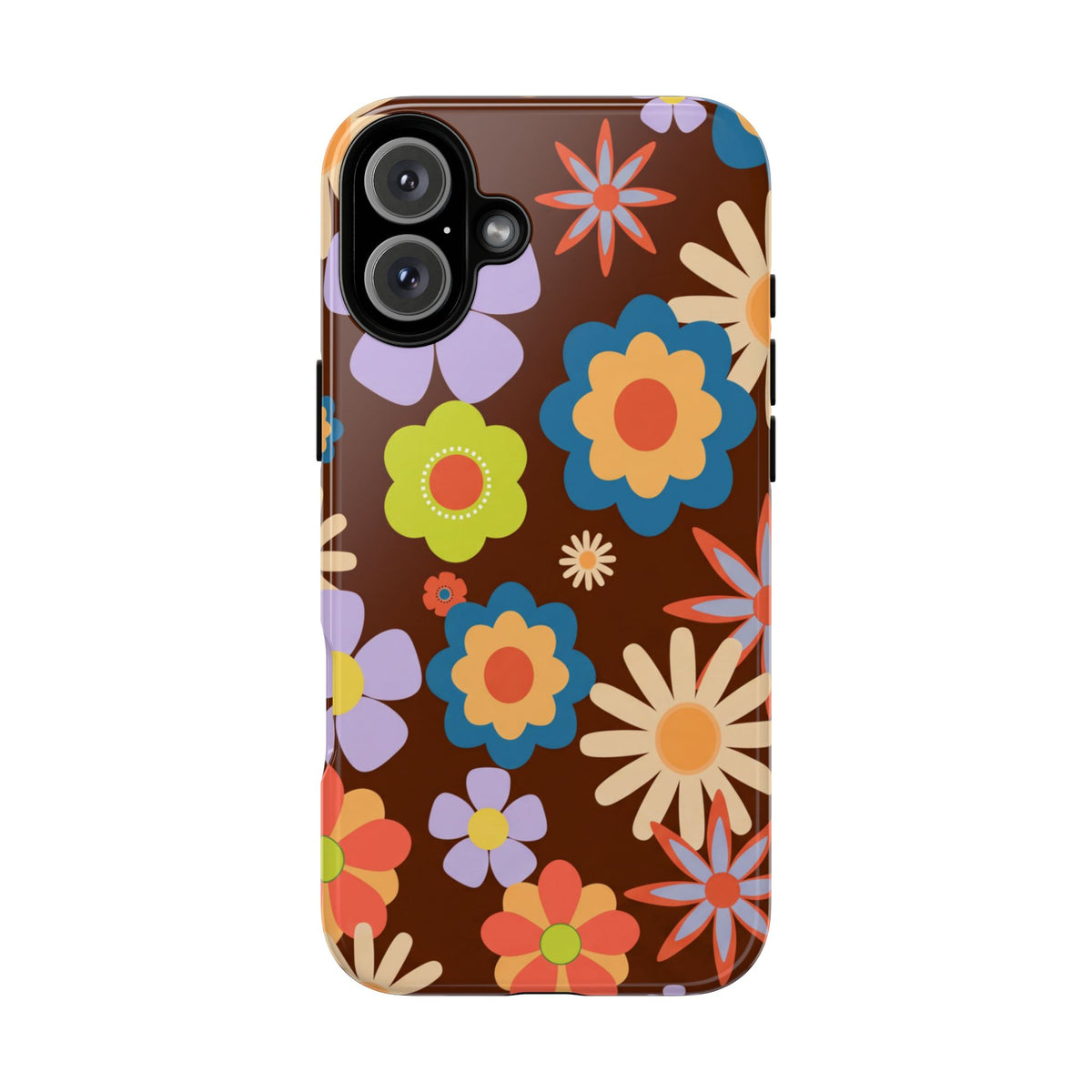 Flowers - Brown/Blue