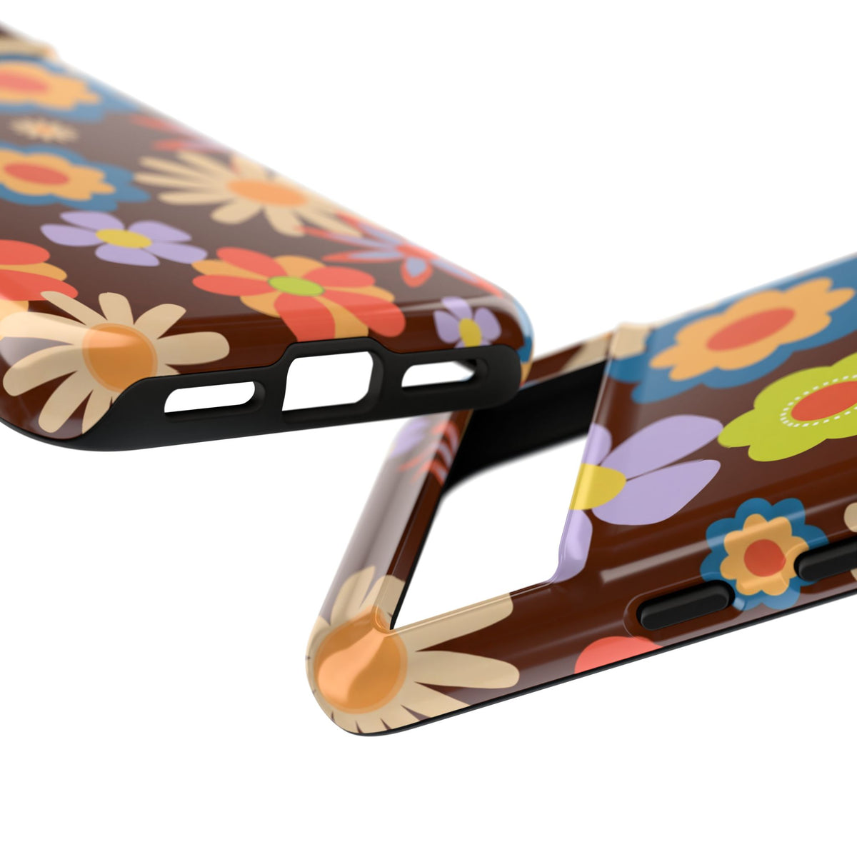 Flowers - Brown/Blue