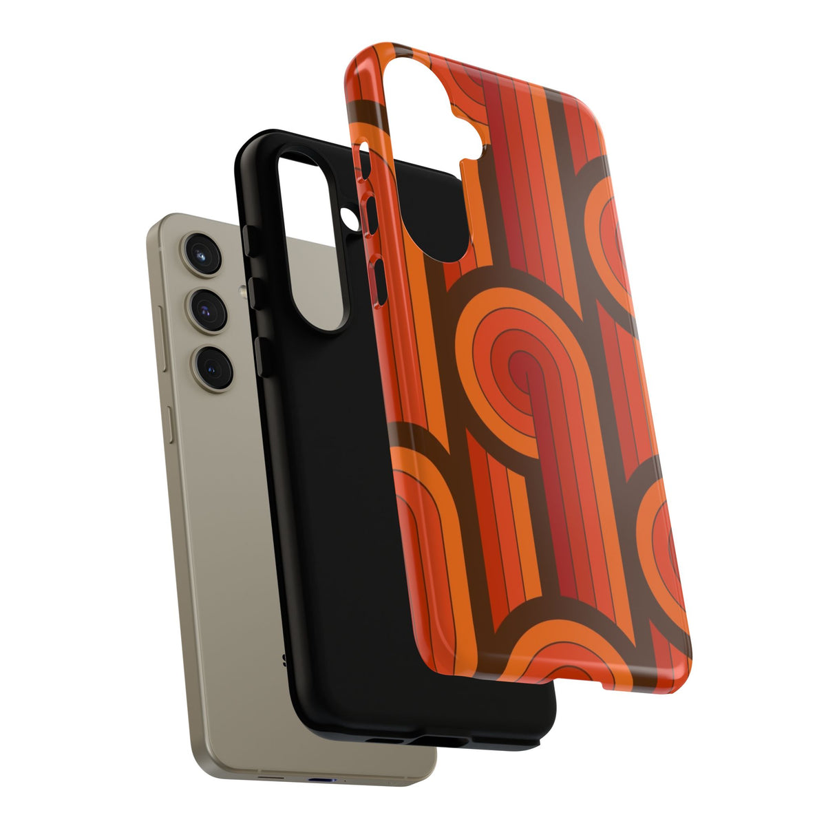 60's Wallpaper - Orange/Brown