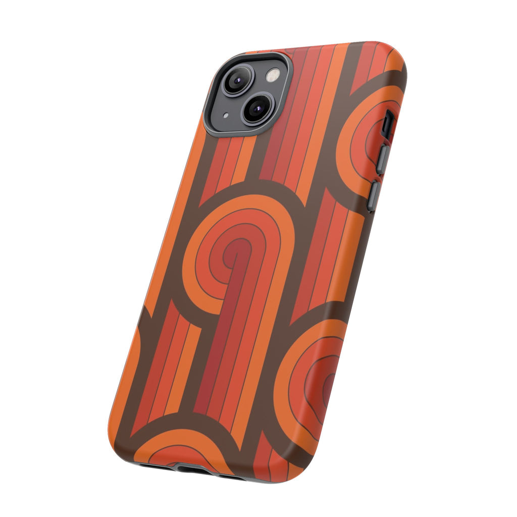 60's Wallpaper - Orange/Brown