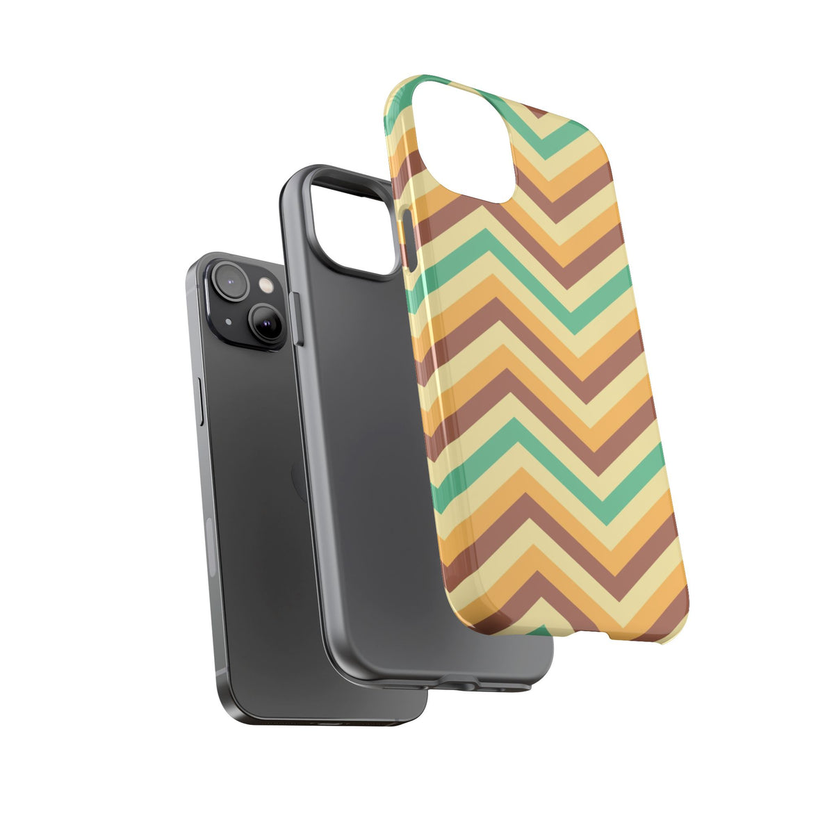 Zig Zags - Brown/Green
