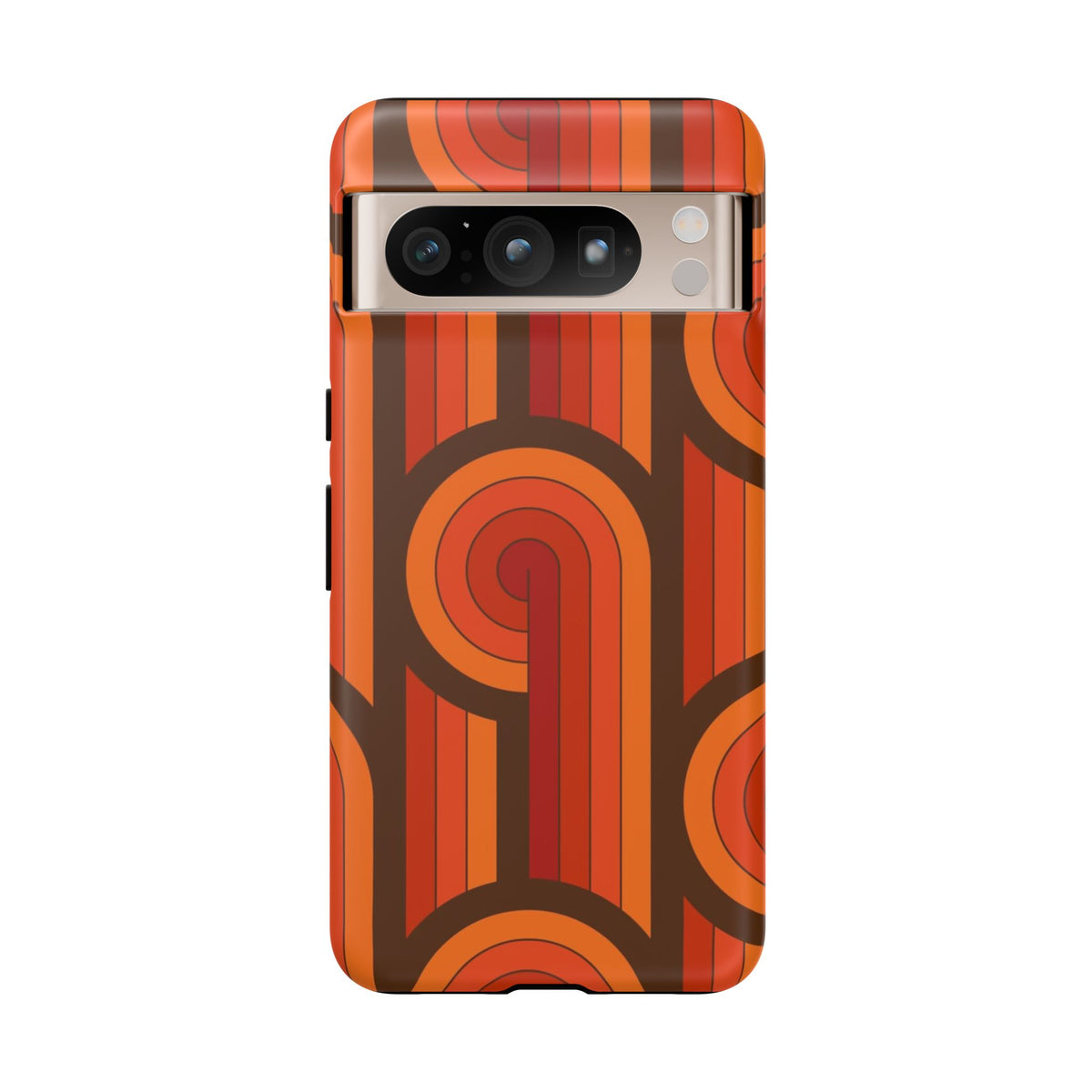 60's Wallpaper - Orange/Brown