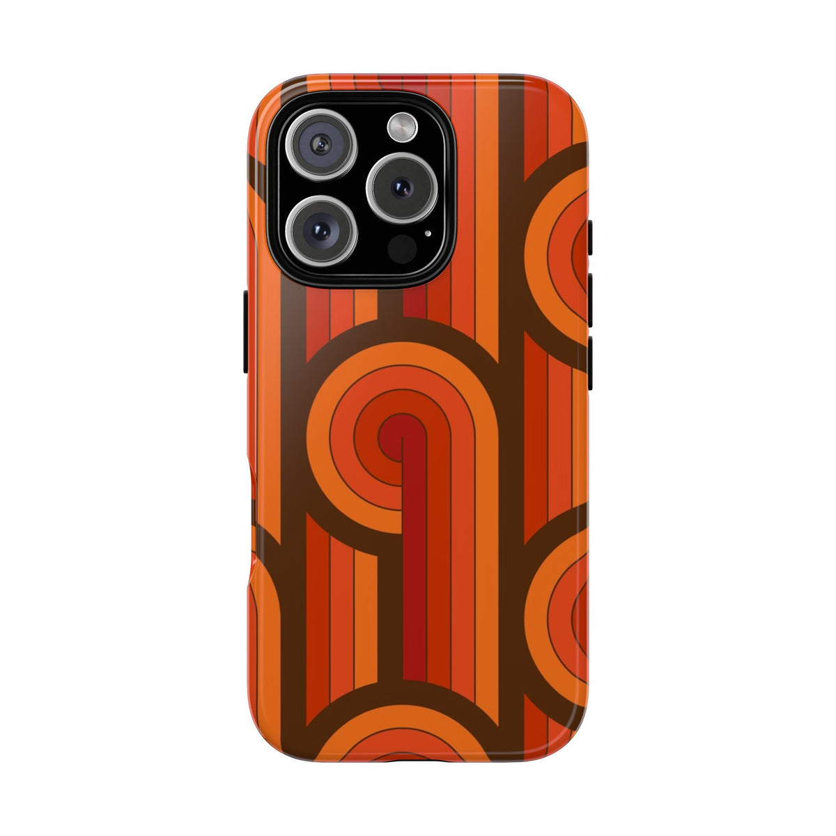 60's Wallpaper - Orange/Brown