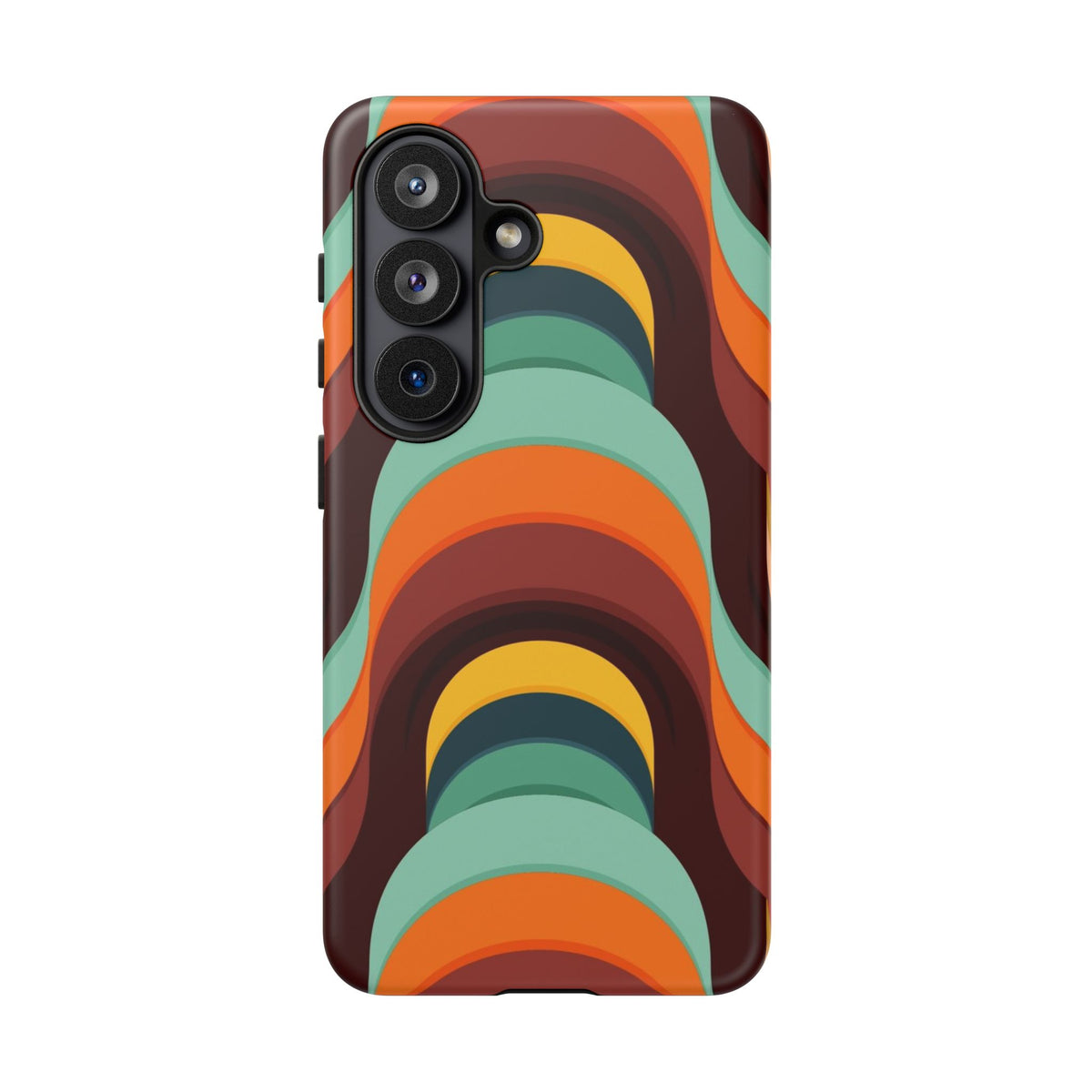 60's Wallpaper - Orange/Blue