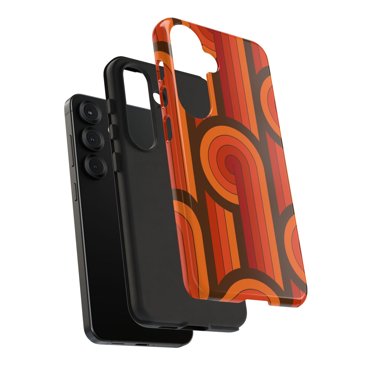 60's Wallpaper - Orange/Brown