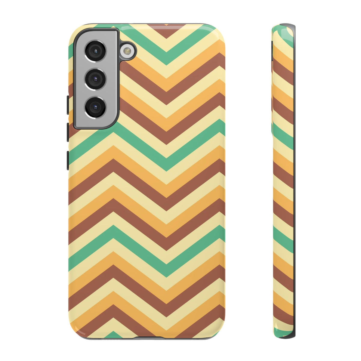 Zig Zags - Brown/Green