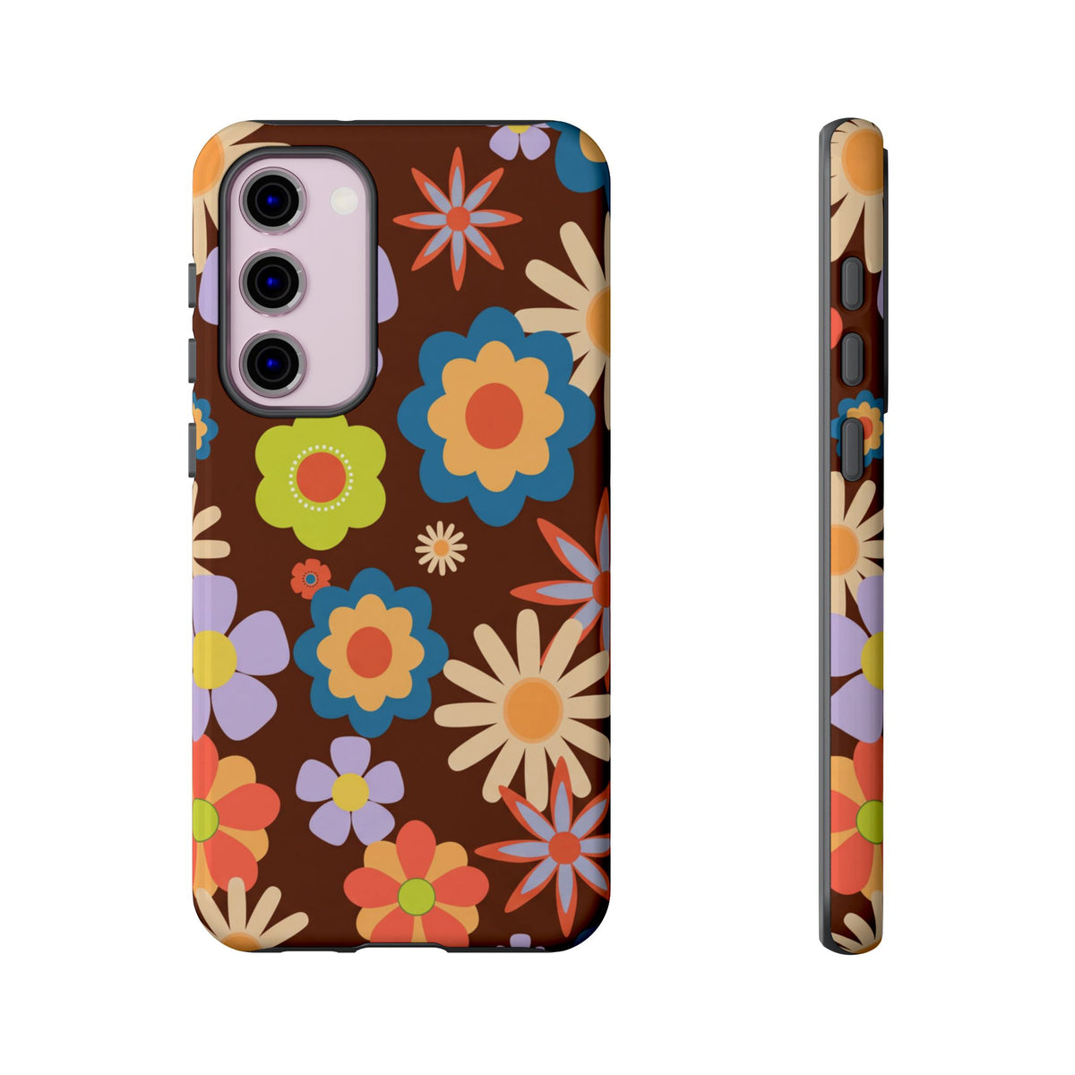 Flowers - Brown/Blue