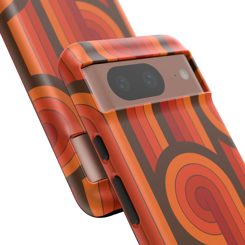 60's Wallpaper - Orange/Brown