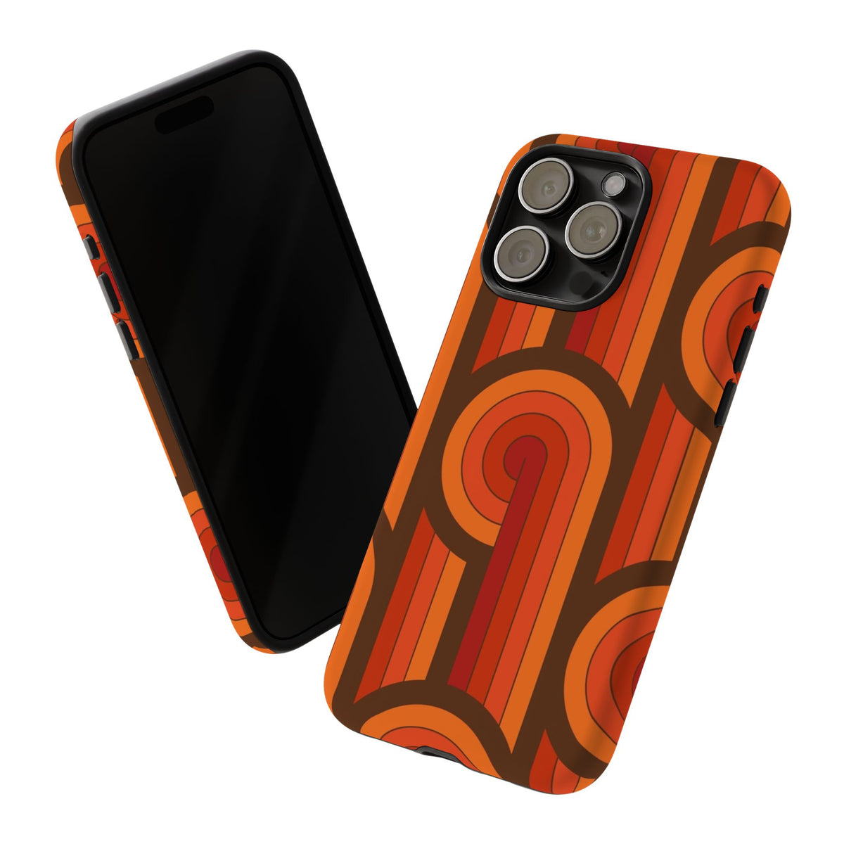 60's Wallpaper - Orange/Brown