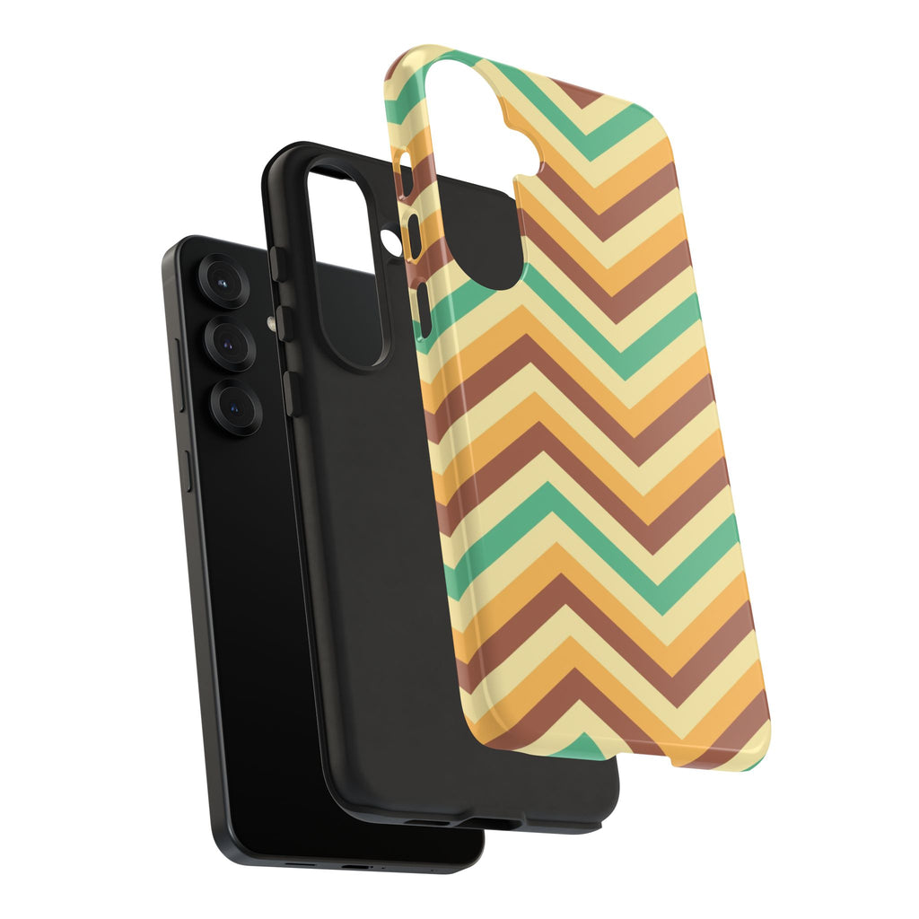 Zig Zags - Brown/Green