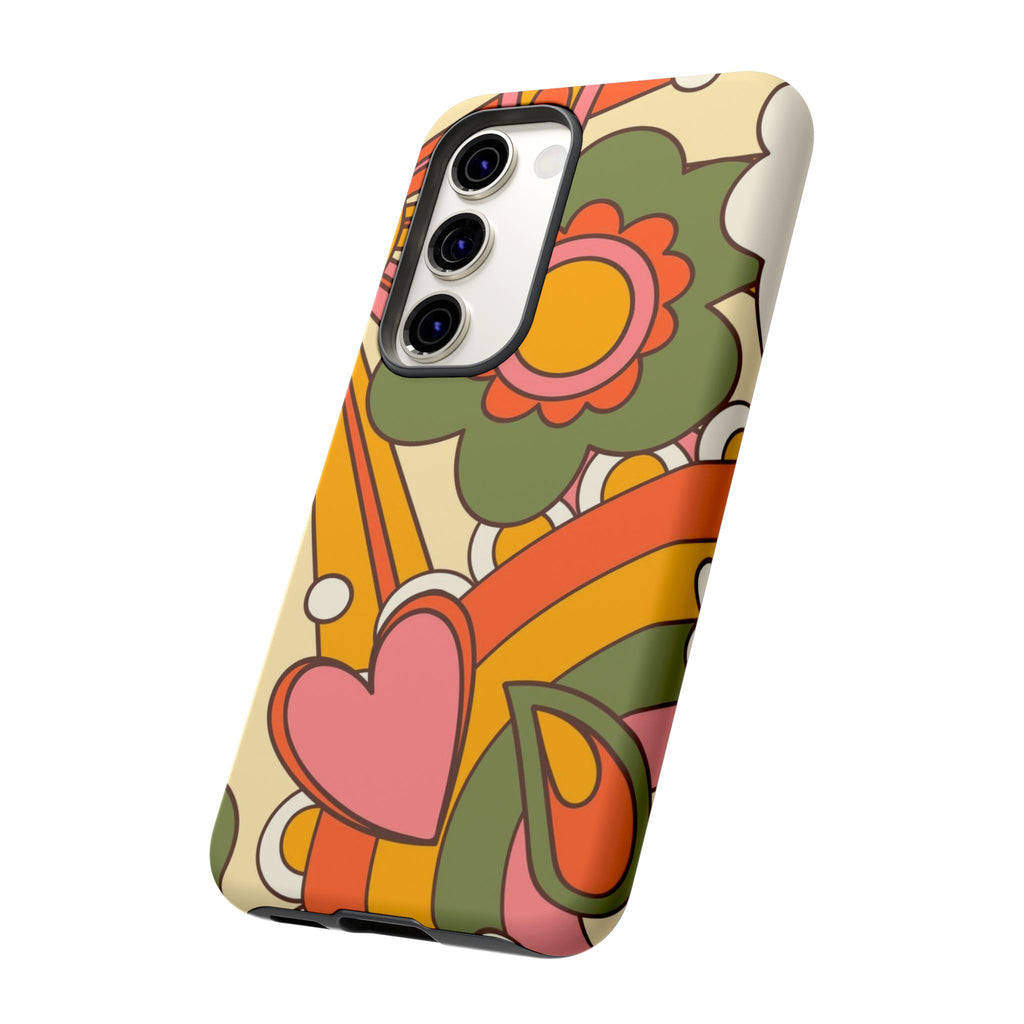 60's Wallpaper - Pink/Green