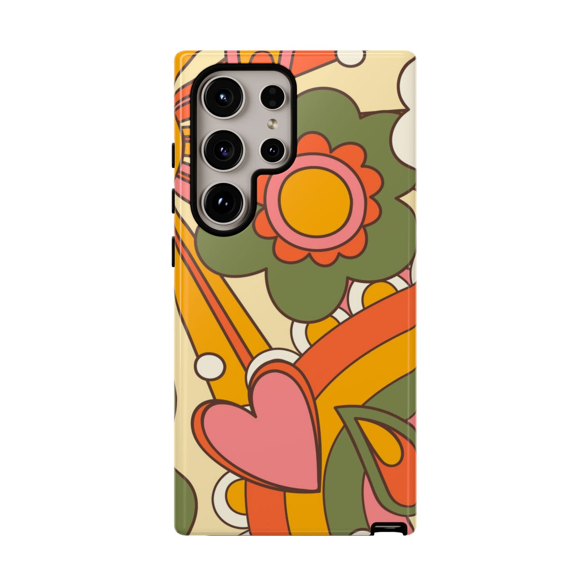 60's Wallpaper - Pink/Green