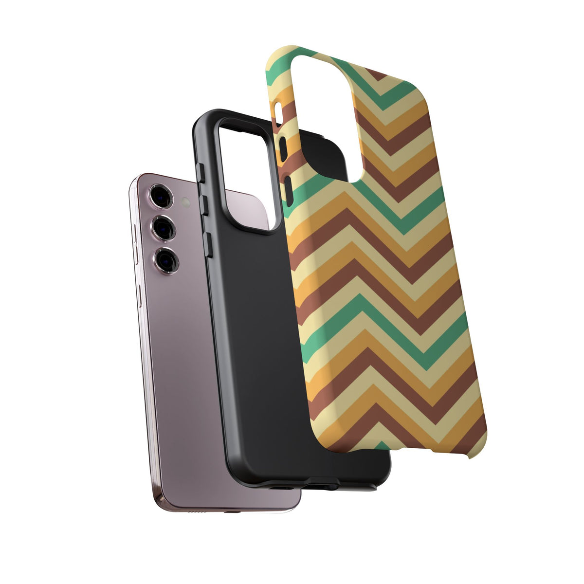 Zig Zags - Brown/Green