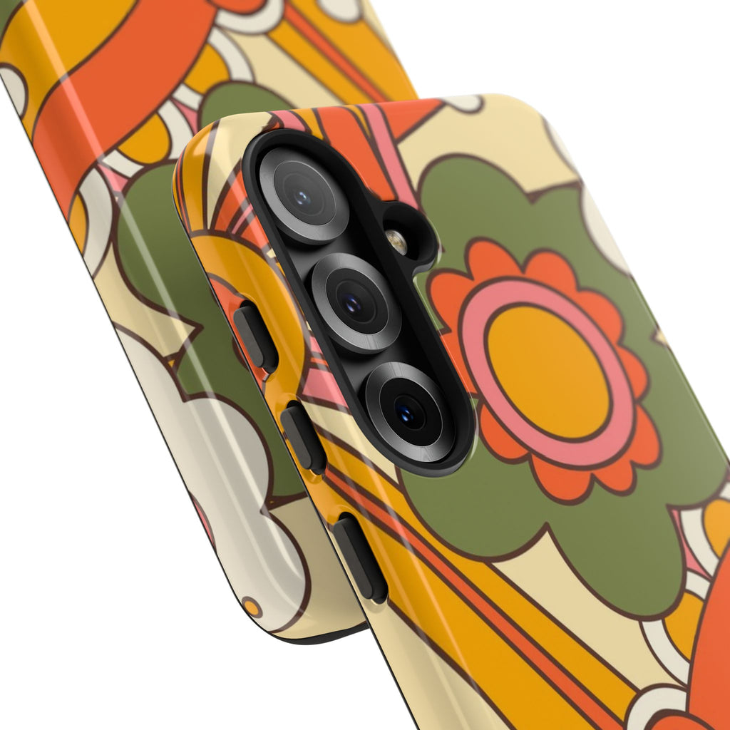60's Wallpaper - Pink/Green
