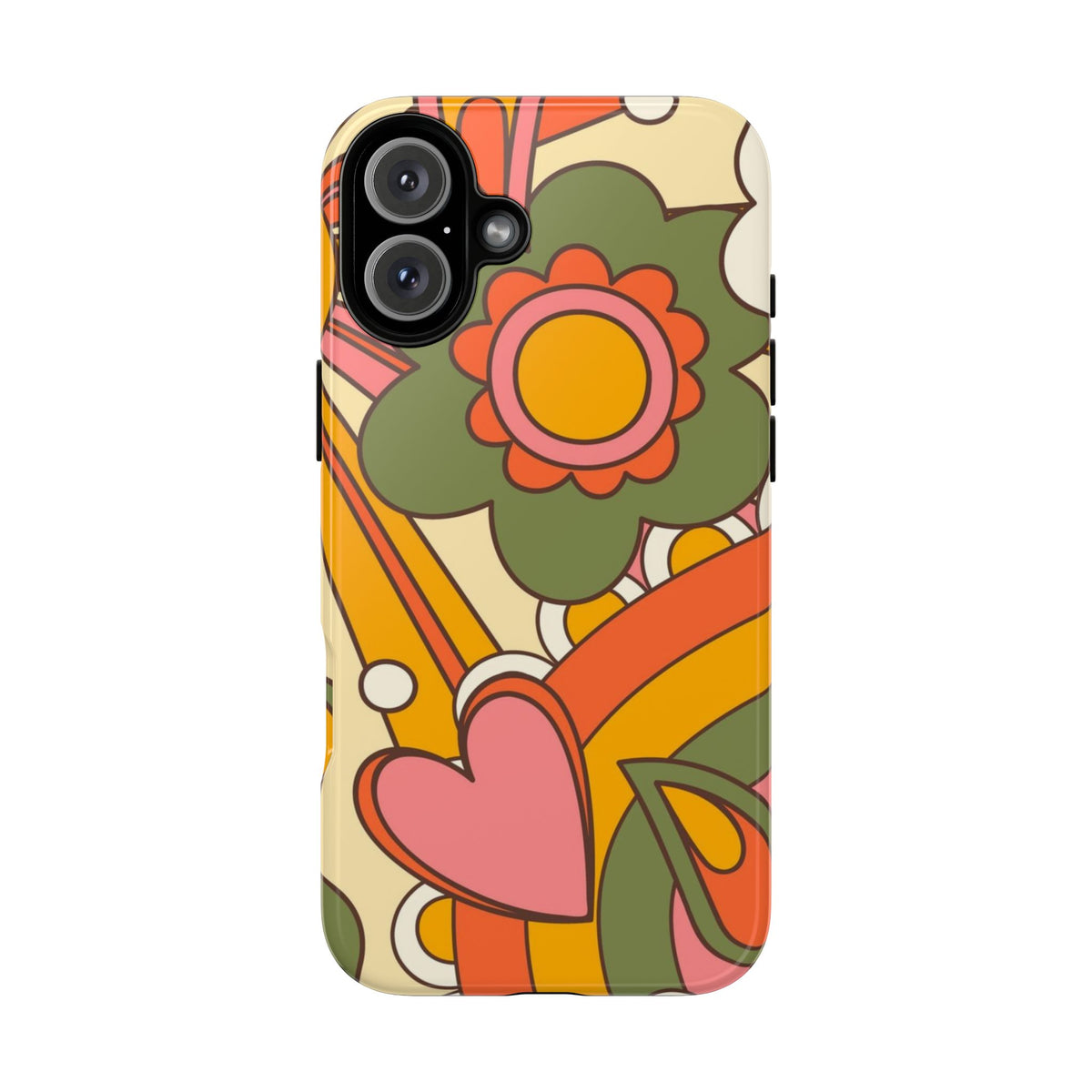 60's Wallpaper - Pink/Green