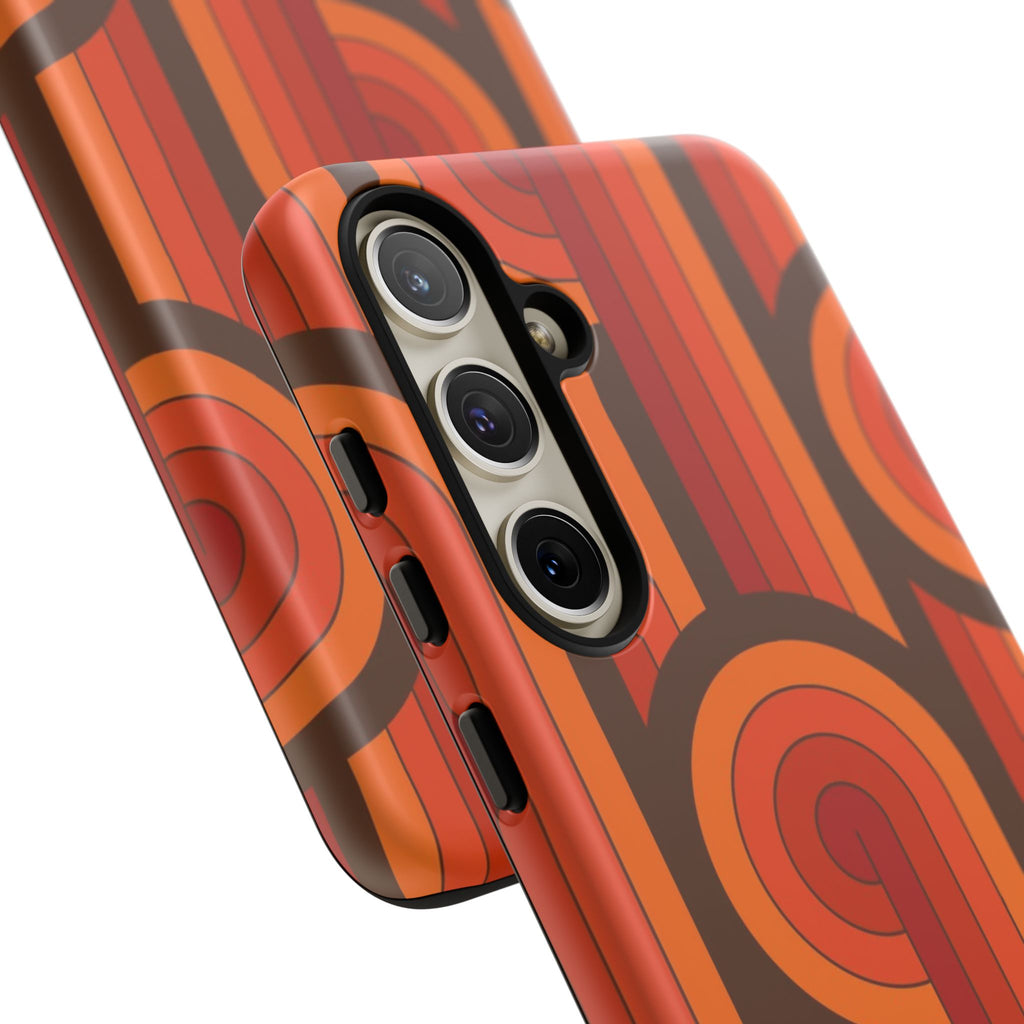 60's Wallpaper - Orange/Brown