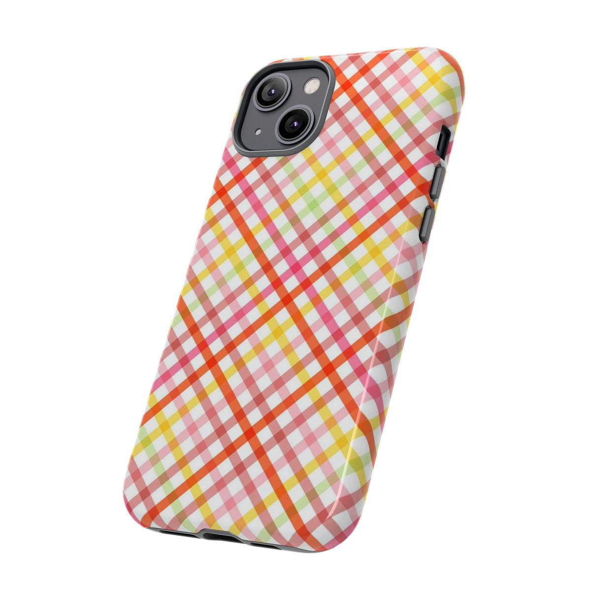 Checked Stripes - Pink/Red/Yellow