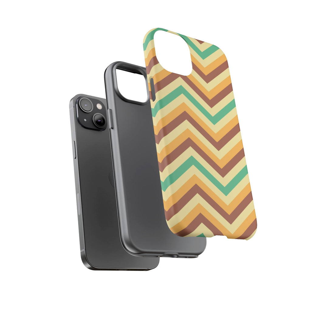 Zig Zags - Brown/Green