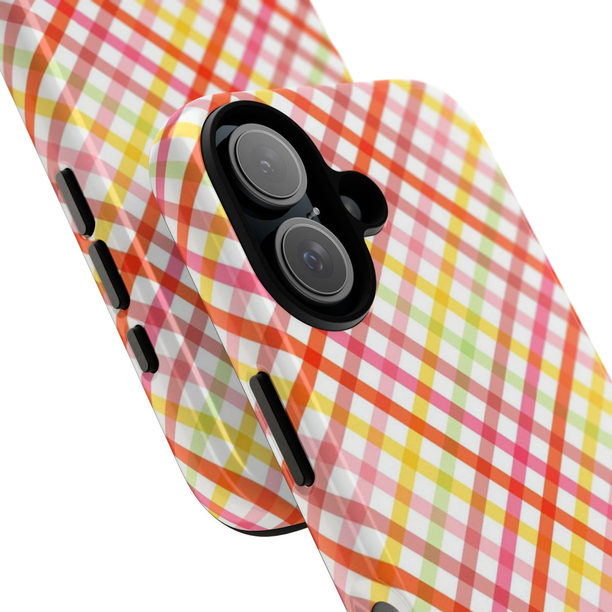 Checked Stripes - Pink/Red/Yellow