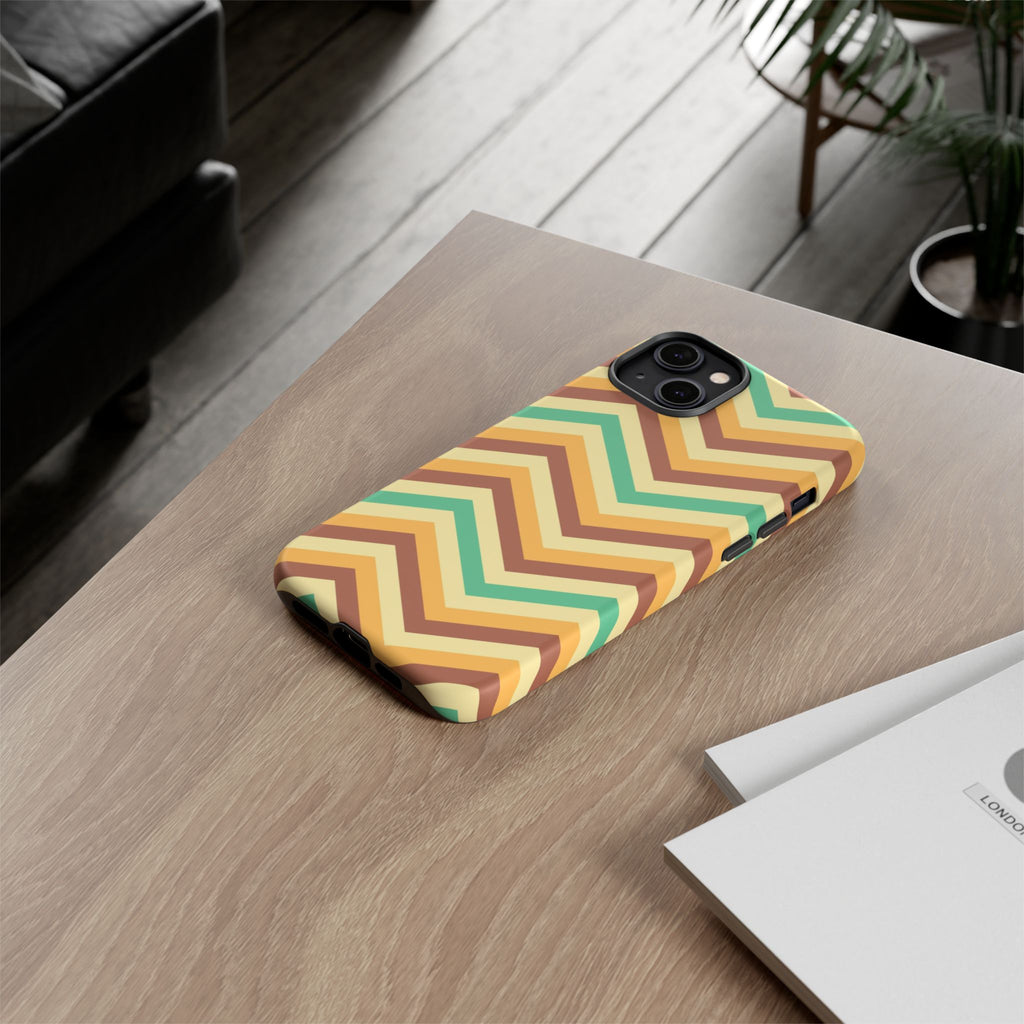 Zig Zags - Brown/Green