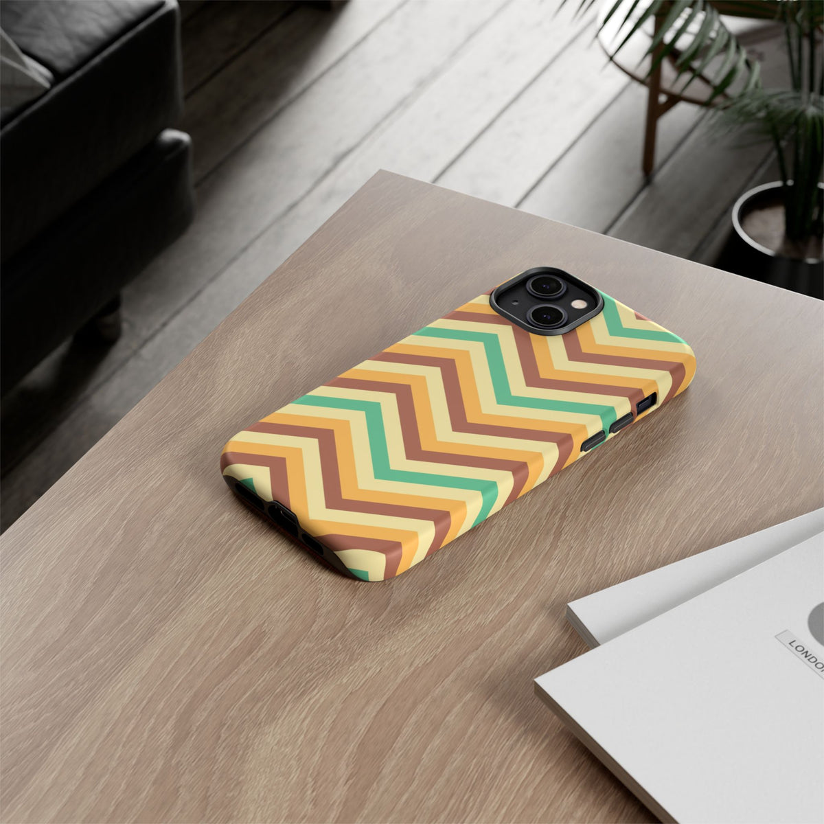 Zig Zags - Brown/Green