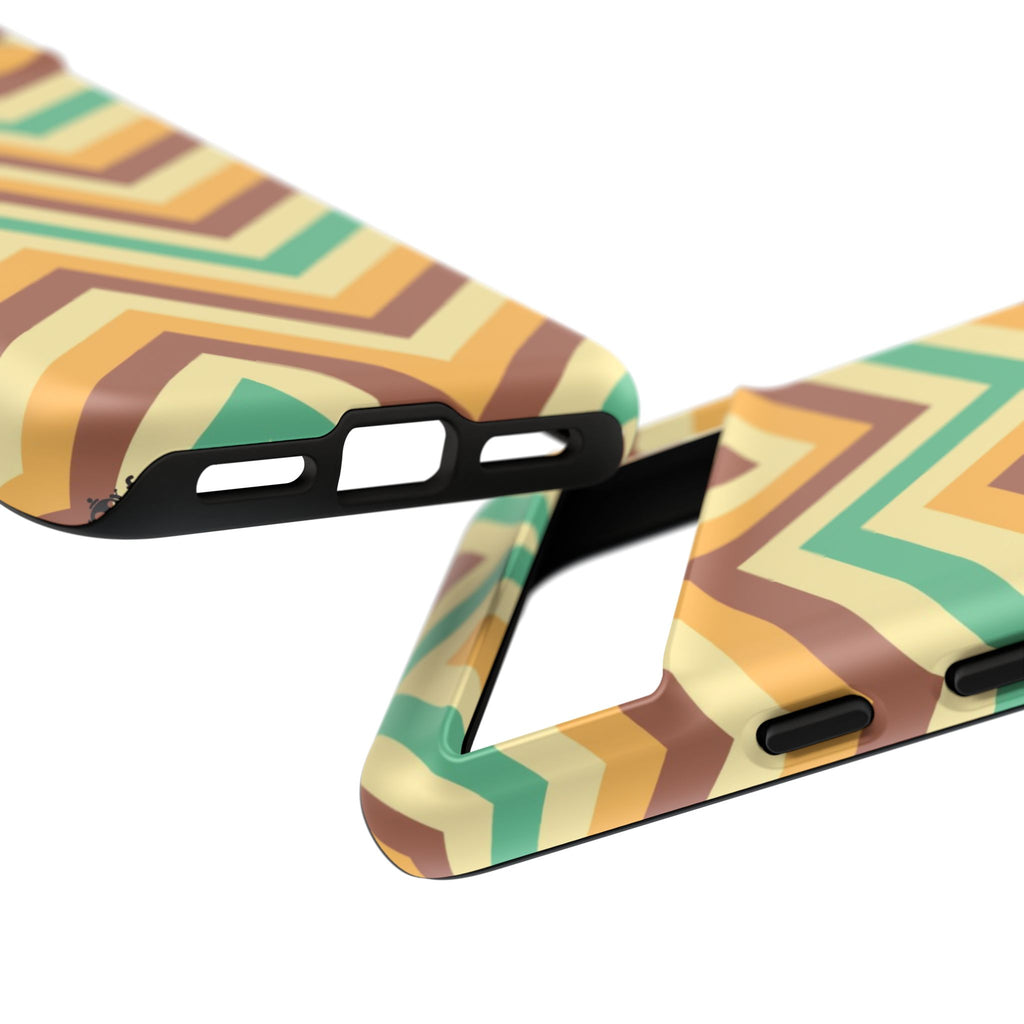 Zig Zags - Brown/Green