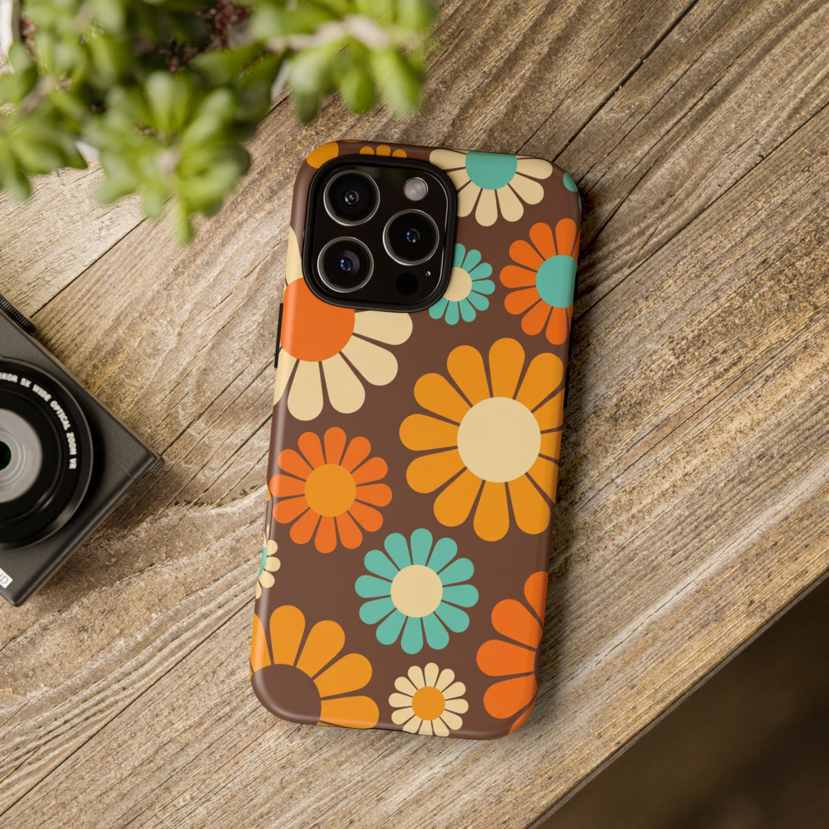 Flowers - Brown/Yellow