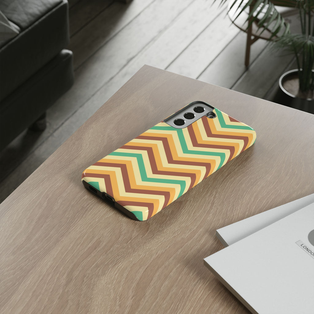 Zig Zags - Brown/Green