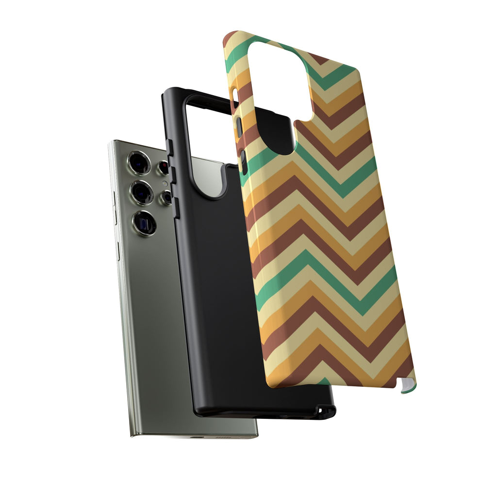 Zig Zags - Brown/Green