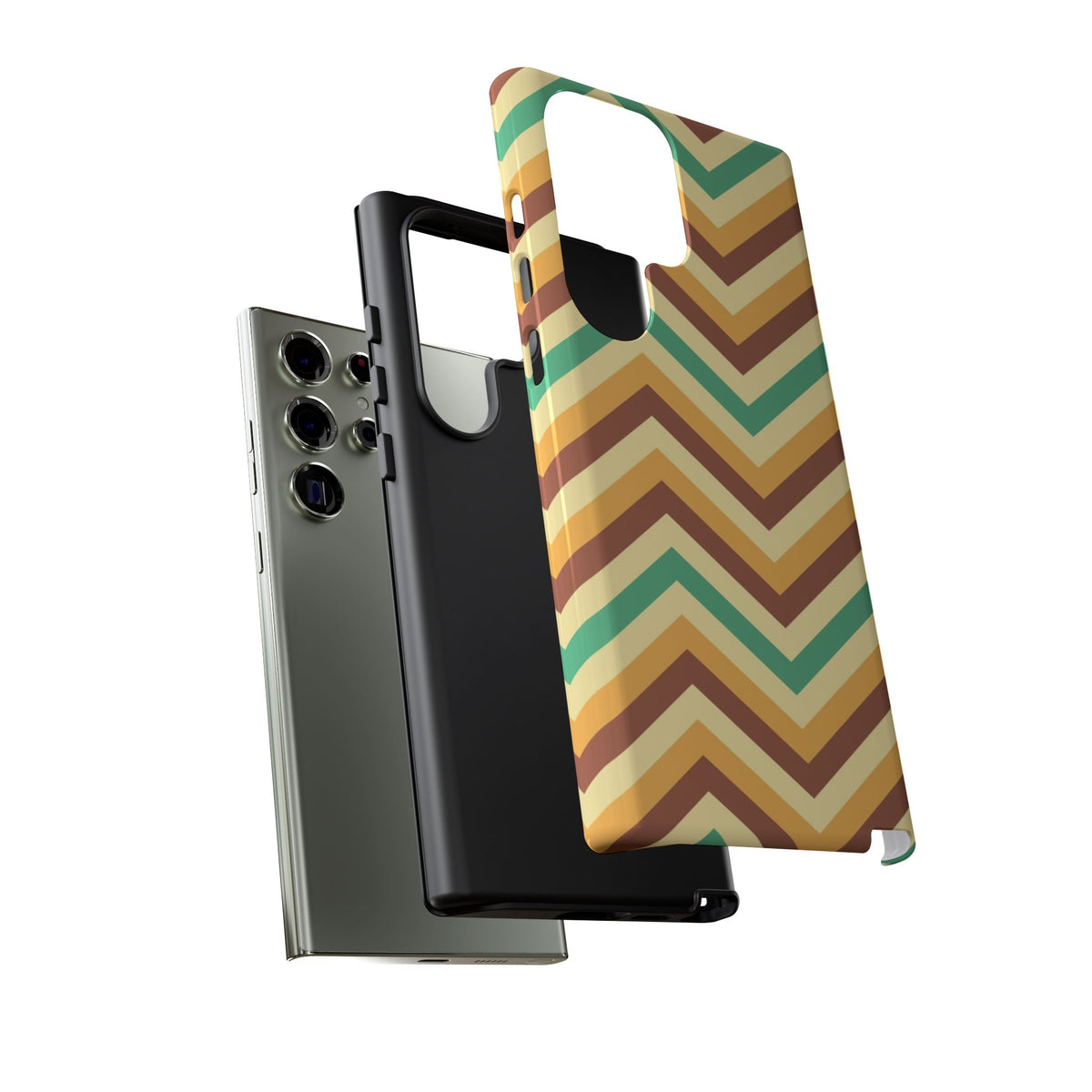 Zig Zags - Brown/Green