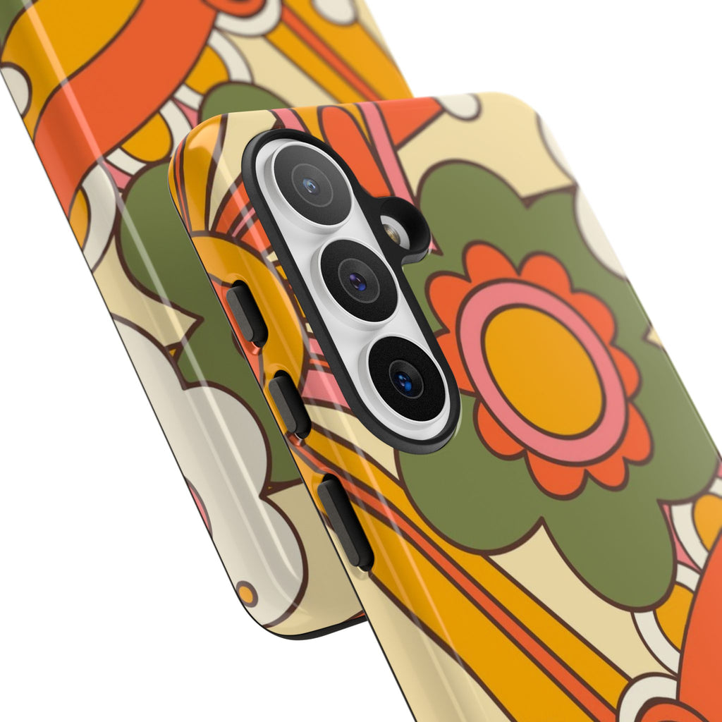 60's Wallpaper - Pink/Green
