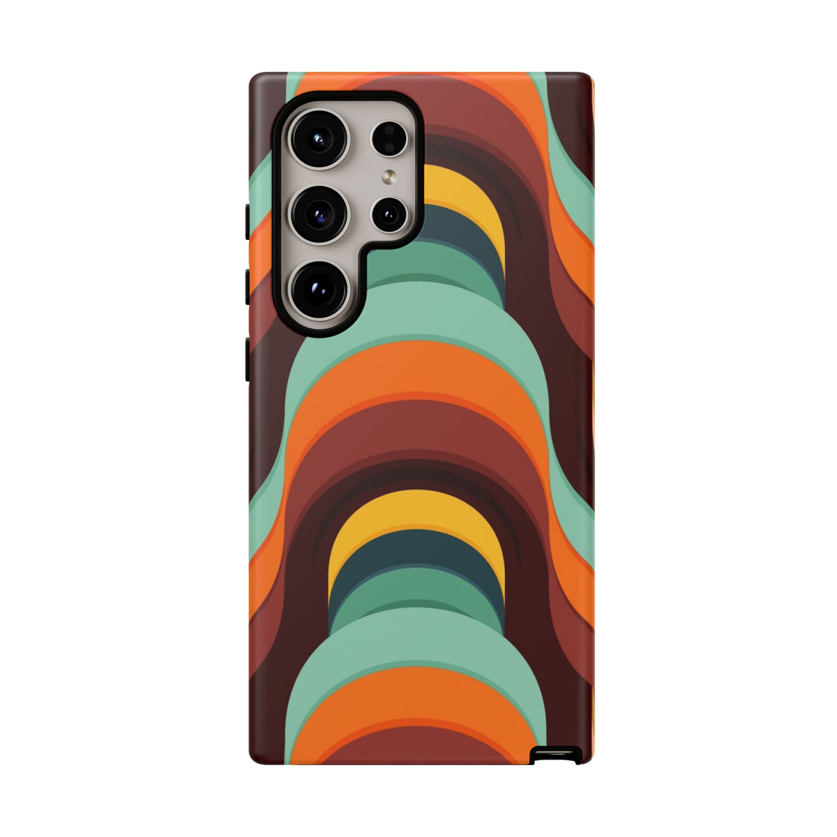 60's Wallpaper - Orange/Blue