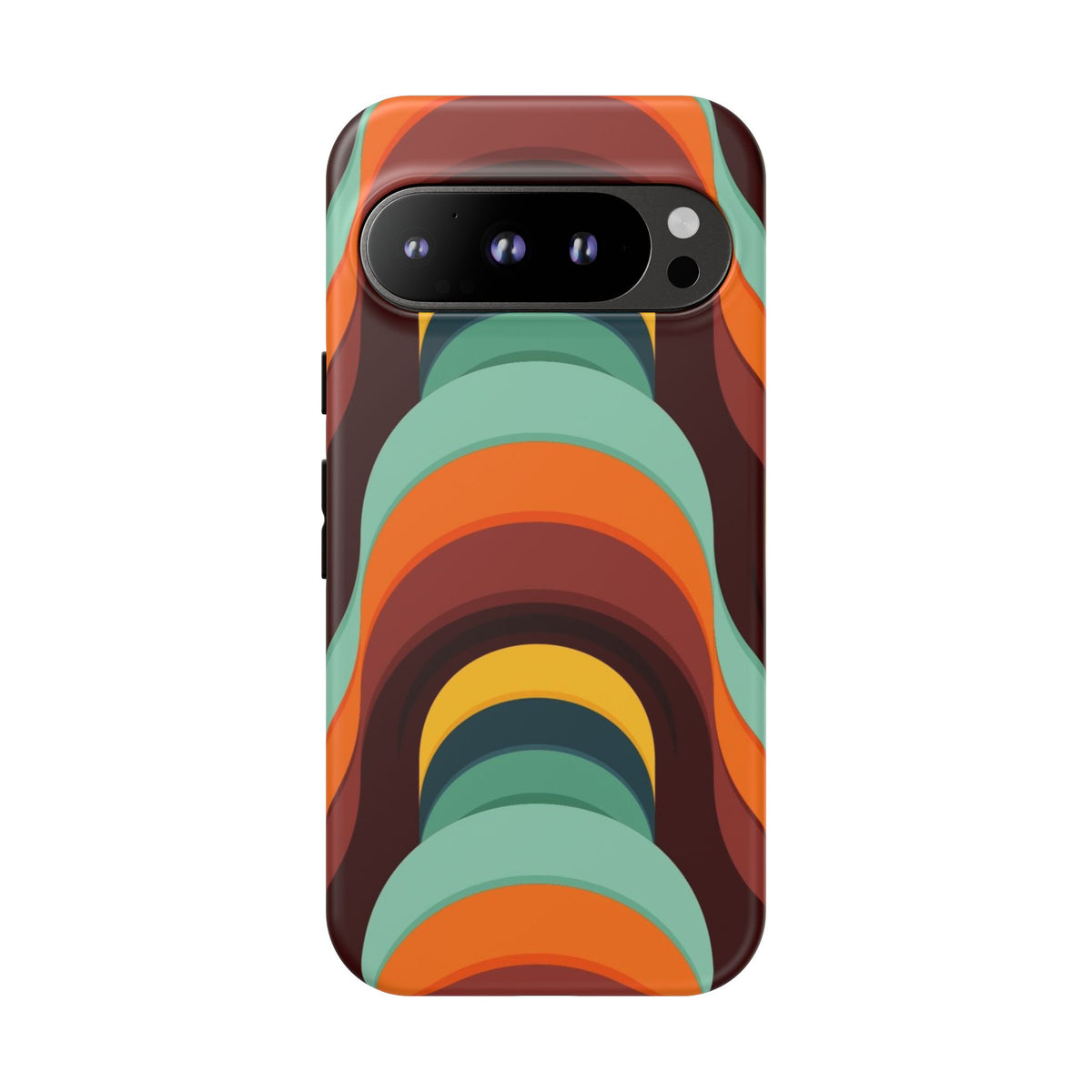 60's Wallpaper - Orange/Blue