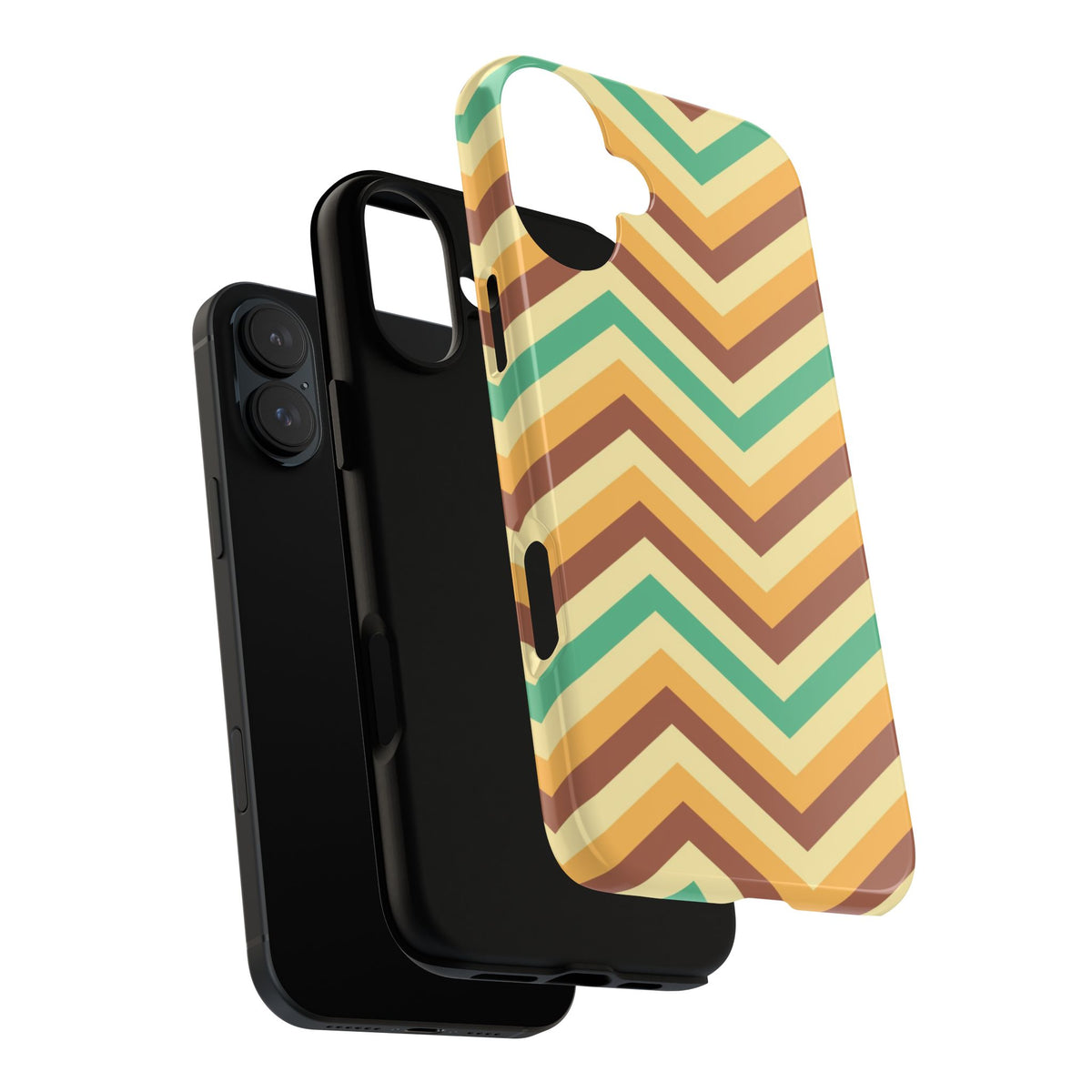 Zig Zags - Brown/Green