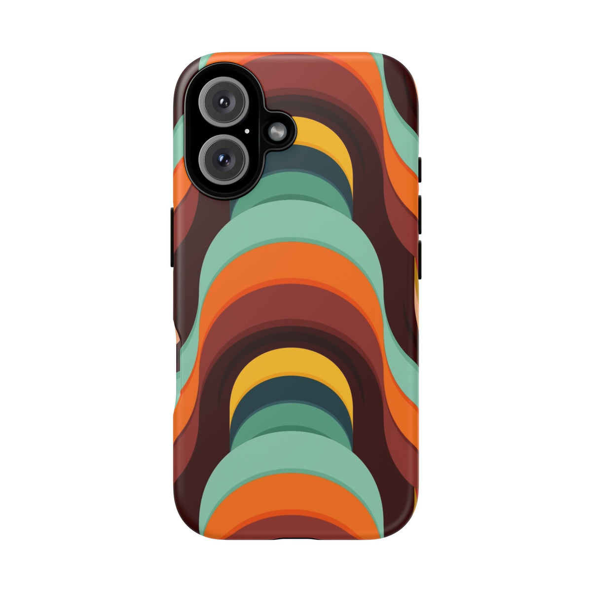 60's Wallpaper - Orange/Blue
