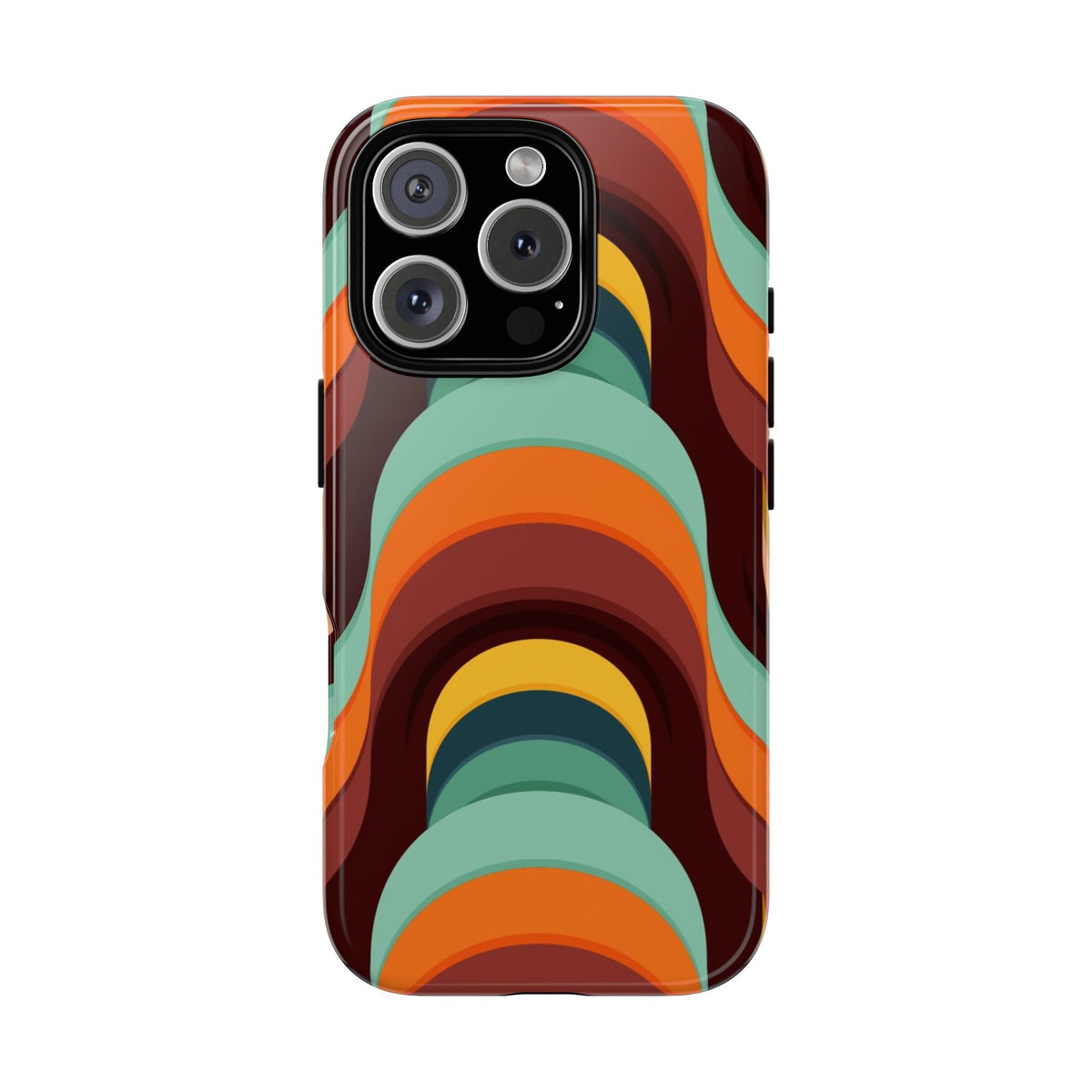 60's Wallpaper - Orange/Blue