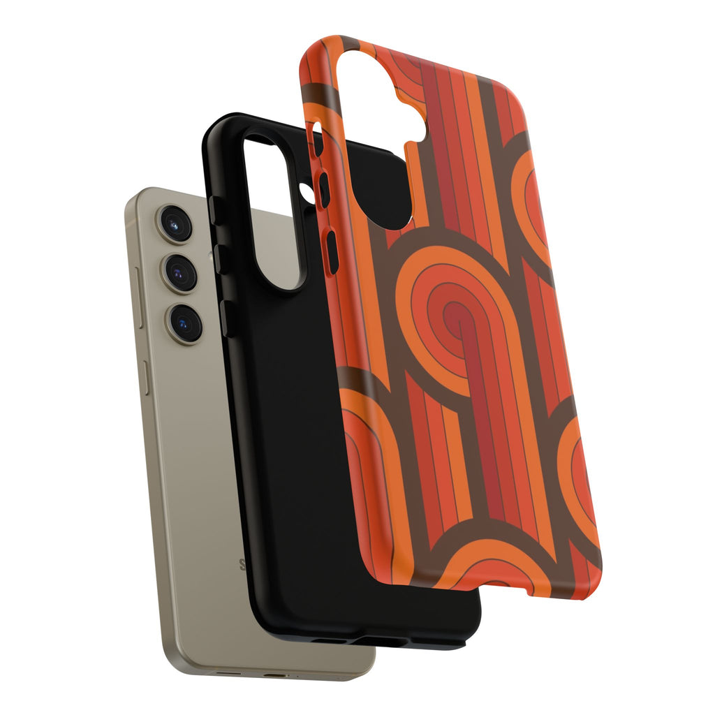 60's Wallpaper - Orange/Brown