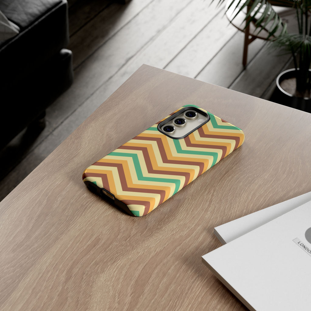 Zig Zags - Brown/Green