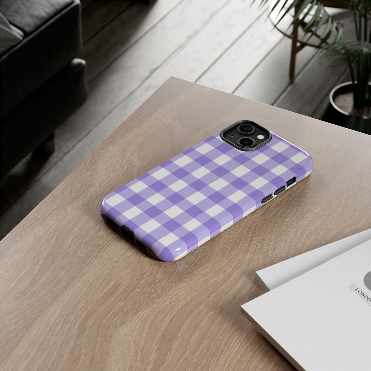 Checked - Lavender